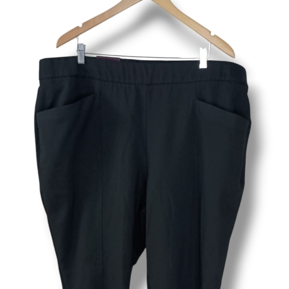 NWT AVA & VIV PLUS SIZE SKINNY ANKLE PULL ON PANT IN BLACK SIZE 3X - Picture 4 of 6